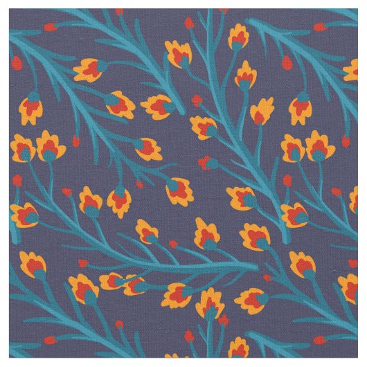 ヴィンテージ花柄の生地。 ファブリック (クローズアップ)