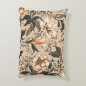 ヴィンテージ花柄アクセント枕 アクセントクッション (裏面(縦))