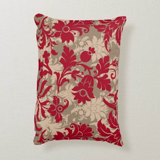 ヴィンテージ花柄アクセント枕 アクセントクッション (裏面(縦))