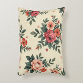 ヴィンテージ花柄クラシック優雅 アクセントクッション (正面(垂直))