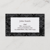 ヴィンテージ花柄ケータリング名刺 名刺 (裏面)