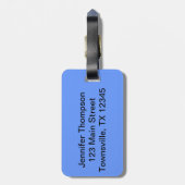 ヴィンテージ花柄デザイン ラゲッジタグ (裏面縦)