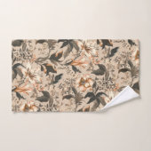 ヴィンテージ花柄バスルーム用タオルセット バスタオルセット (ハンドタオル)