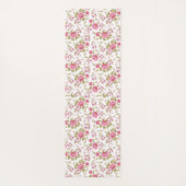 ヴィンテージ花柄バラ ヨガマット (裏面)
