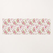 ヴィンテージ花柄バラ ヨガマット (正面(横))