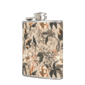 ヴィンテージ花柄ビニール包まれたフラスコ フラスク (左)