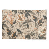 ヴィンテージ花柄ピローケース 枕カバー (裏面)