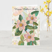 ヴィンテージ花柄マザーズデイカード カード (黄色い花)