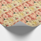 ヴィンテージ花柄ラッピング紙 ラッピングペーパー (角)