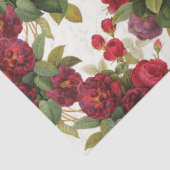 ヴィンテージ花柄レッドローズパーティー 薄葉紙 (詳細)