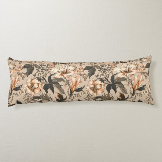 ヴィンテージ花柄抱き枕 ボディピロー (裏面)