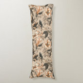 ヴィンテージ花柄抱き枕 ボディピロー (正面縦)