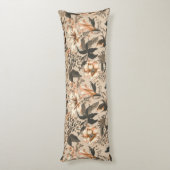 ヴィンテージ花柄抱き枕 ボディピロー (裏面 (縦))