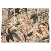 ヴィンテージ花柄抱き枕 ラージペーパーバッグ (正面)