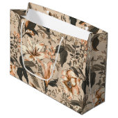 ヴィンテージ花柄抱き枕 ラージペーパーバッグ (正面アングル)