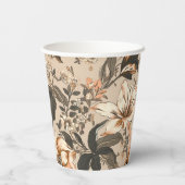 ヴィンテージ花柄紙カップ 紙コップ (裏面)