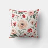 ヴィンテージ花柄装飾用クッション クッション (裏面)