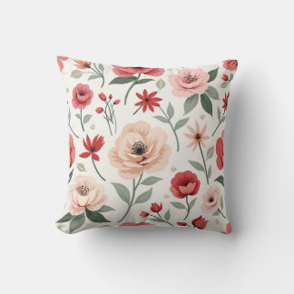 ヴィンテージ花柄装飾用クッション クッション