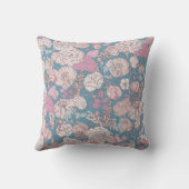 ヴィンテージ花柄装飾用クッション クッション (裏面)