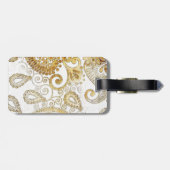 ヴィンテージ花柄2 ラゲッジタグ (裏面横)