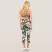 ヴィンテージ花柄 カプリレギンス (裏面)