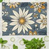 ヴィンテージ花柄 キッチンタオル (折り畳み)