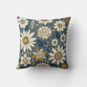 ヴィンテージ花柄 クッション (裏面)