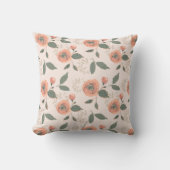 ヴィンテージ花柄 クッション (正面)