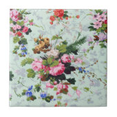 ヴィンテージ花柄 タイル (正面)