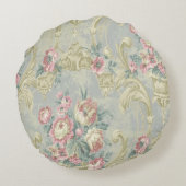 ヴィンテージ花柄 ラウンドクッション (裏面)