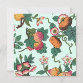 ヴィンテージ花柄 招待状 (裏面)