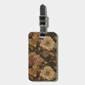 ヴィンテージ花柄(10) ラゲッジタグ (正面縦)