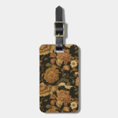 ヴィンテージ花柄(11) ラゲッジタグ (正面縦)