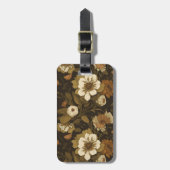 ヴィンテージ花柄(1) ラゲッジタグ (正面縦)