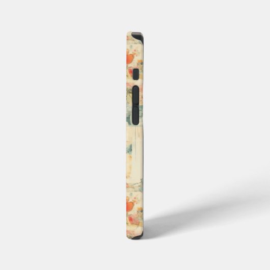 ヴィンテージ花柄(2) iPhoneケース (左側面)