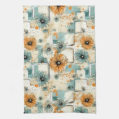 ヴィンテージ花柄(3) キッチンタオル (縦)