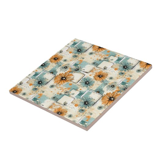 ヴィンテージ花柄(3) タイル (側面)