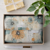 ヴィンテージ花柄(3) 薄葉紙 (ギフト)