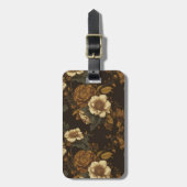 ヴィンテージ花柄(4) ラゲッジタグ (正面縦)