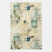 ヴィンテージ花柄(5) キッチンタオル (縦)