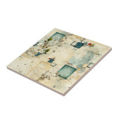 ヴィンテージ花柄(5) タイル (側面)