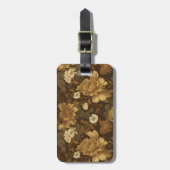ヴィンテージ花柄(6) ラゲッジタグ (正面縦)