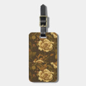 ヴィンテージ花柄(7) ラゲッジタグ (正面縦)