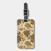 ヴィンテージ花柄(9) ラゲッジタグ (正面縦)