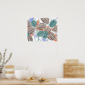 ヴィンテージ花柄A小 ポスター (キッチン)