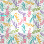 ヴィンテージ花模様の織物 ファブリック (タイル)