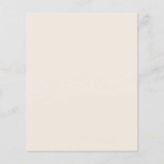 ヴィンテージ花模様ブライダルシャワー招待 (裏面)