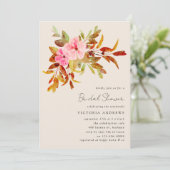 ヴィンテージ花模様ブライダルシャワー 招待状 (スタンド正面)