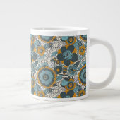 ヴィンテージ花模様 ジャンボコーヒーマグカップ (右)