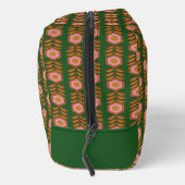 ヴィンテージ花模様、ピンク色の緑のレトロモノグラムの ドップキット (右)